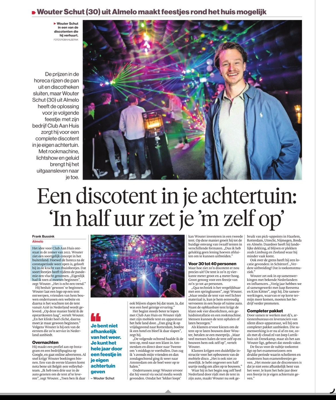 Tubantia Club Aan Huis